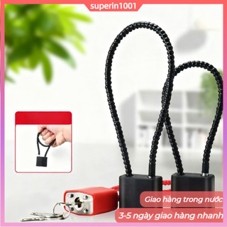 (Vận chuyển địa phương) Ổ khóa dây thép chắc chắn Ổ khóa mở rộng chống trộm cho cửa ra vào và tủ