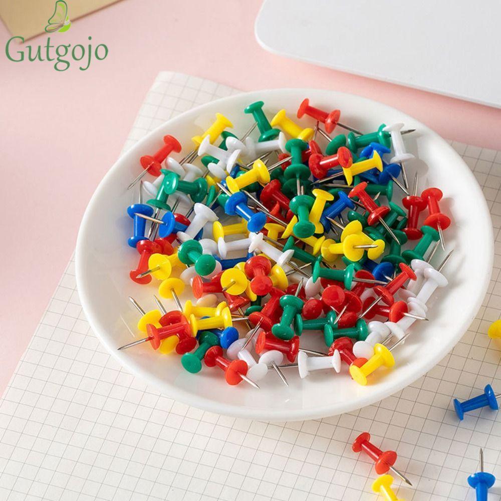 GUTGOJO 100 Chiếc Bảng Tacks Đẩy Chân, Thẻ Treo Tường Hình Ảnh Nút Chân ...