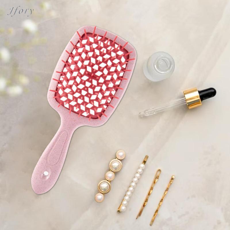 Bàn chải gỡ rối Bàn chải tóc thông hơi Nhẹ Phụ kiện di động Lược Massage cho tóc xoăn Tóc ướt Tất cả các kiểu tóc
