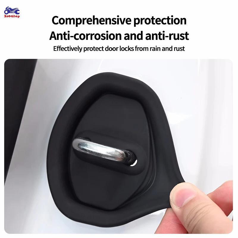 XOITOP 4 Cửa Ô Tô Tắt Tiếng Giảm Chấn Đệm Cửa Silicon Lo Bule Cửa Ô Tô Chống Va Chạm Vỏ Bảo Vệ VN