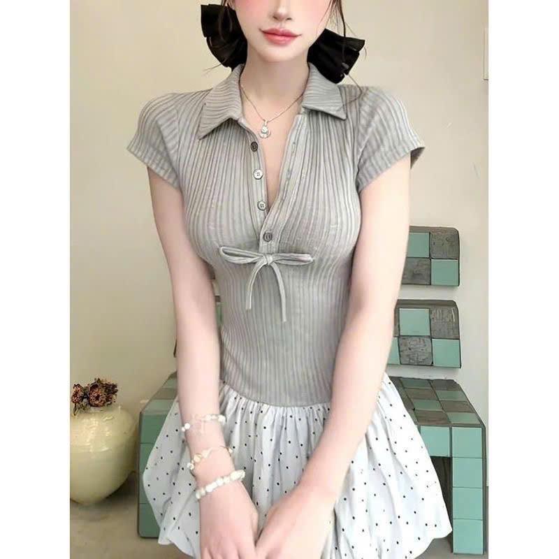 Đầm váy nữ thiết kế họa tiết chấm bi phong cách trẻ trung năng động XIMIMI SP421