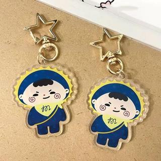Thai CP Emibonnie Jossgawin Juniormark Cosplay Keychain Unisex Kawaii Acrylic Pendant Keyring Key Chain Bag Ac