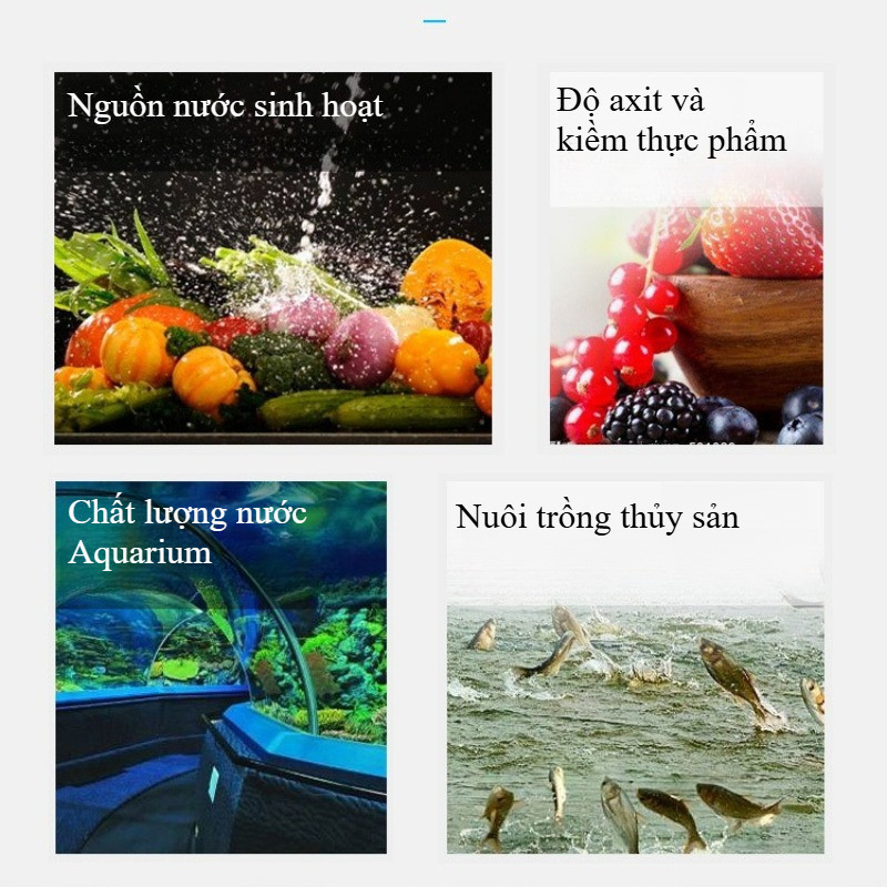 Bút Đo PH Cao Cấp - Tự Động Hiệu Chuẩn ,  Pin Thay Được, Kiểm Tra Nước Bể Cá & Nước Uống Gia Đình