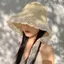 Mũ Rơm ESSENCEH, UPF 50 + Mũ Viền Ren Vành Lớn, Chống Nắng Có Thể Gập Lại UV Bảo Vệ Mũ Chống Nắng Nữ Bé Gái