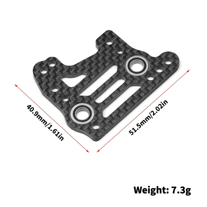 Tấm hộp số vi sai trung tâm sợi Carbon có vòng bi IF729 TO-267-MP11 cho các bộ phận nâng cấp xe RC Kyosho MP11
