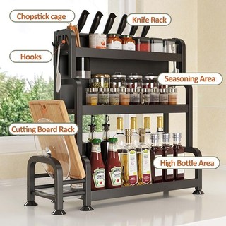 Kệ đựng gia vị đa chức năng nhiều tầng giá để đồ trong bếp, thiết kế tiết kiệm không gian