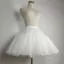 WEETW Gothic Petticoat, Lưới Mềm Co Giãn Eo Crinoline Underskirt, Nửa Trượt Thiết Kế Không Xương Màu Trắng 30 / 35 / 40 / 45cm Tutu Váy Phồng Đảng Khiêu Vũ