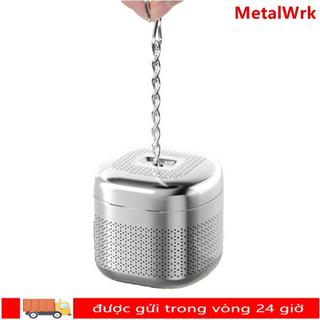 Bộ lọc pha trà bằng thép không gỉ METALWRK, lưới siêu mịn, bộ lọc hình quả bóng, lưới lọc trà lá rời