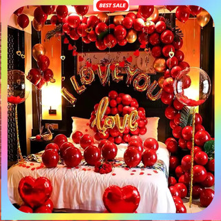Set Bóng Bay Trang Trí Phòng Cưới Tân Hôn Happy Wedding Đẹp Dễ Làm, Đầy Đủ Phụ Kiện [TẶNG BƠM+BĂNG DÍNH]  DF42