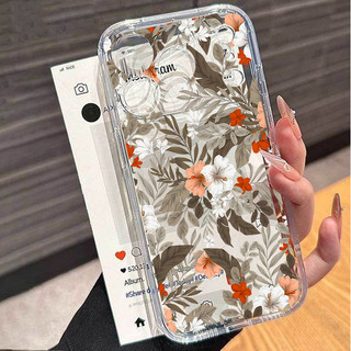 Ốp điện thoại di động hình hoa anh đào dễ thương cho OPPO Reno 15F 13F 14F 15 11 12 13 14 Pro 5G Vỏ silicon mềm trong suốt họa tiết TPU chống sốc