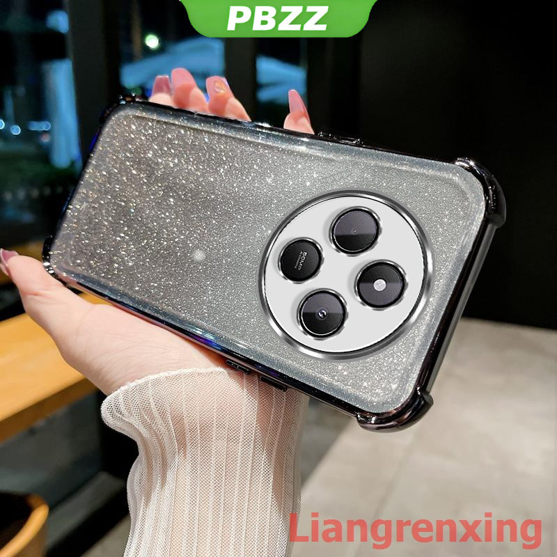 FOR ốp lưng Ốp điện thoại cho redmi 14c poco c75 2024 5g, vỏ mềm chống sốc, thiết kế mới, gương trang điểm thỏ có giá đỡ, dây buộc SJSFTUZJ02