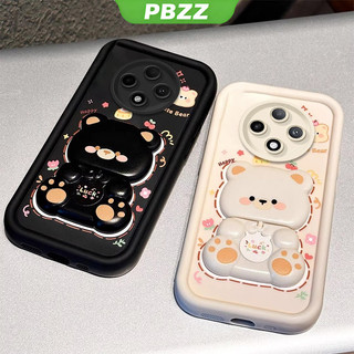 Ốp Lưng Cho redmi 14C 5G Poco c75 c71 Poco F7 M7 PRO 5G Vỏ Điện Thoại Vỏ Mềm Silicon Chống Sốc Thiết Kế Mới Thẩm Mỹ Gương Xoay Gấu Dễ Thương Có Giá Đỡ JTXXZJ01