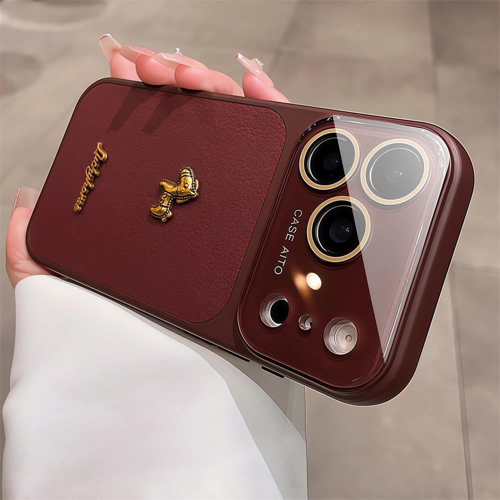 Ốp điện thoại có họa tiết vải thiều cửa sổ lớn cho iPhone 17 Pro Max 12 13 14 15 16 pro max Tất cả bao gồm bảo vệ ống kính máy ảnh vỏ mềm Vỏ bảo vệ vỏ điện thoại