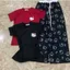Sét bộ quần suông kitty hoạ tiết mèo + phối áo CROPTOP mèo kit ti in nguuc-CHANG3158