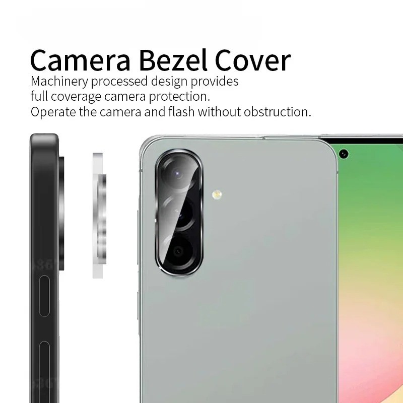 Dành Cho SamsungA07 GalaxyA07 Hợp Kim Nhôm Ống Kính Máy Ảnh Kính Cường Lực Cho Samsung Galaxy A07 4G 5G Full Cover Kim Loại Camera Bảo Vệ Ống Kính Vòng Nắp