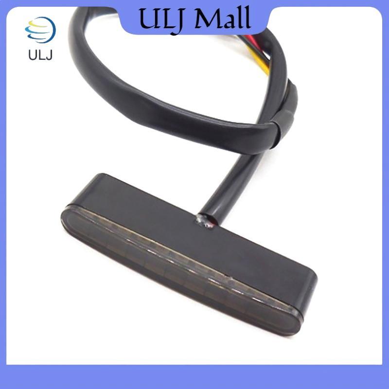 Đèn phanh sau xe máy ULJ 12V 11LED Mini Tail Stop Ribbon Đèn xe đạp điện chống nước đa năng để nâng cấp xe đạp xe máy.