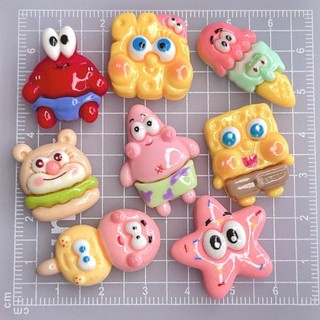 Set charm bọt biển 10 món SpongeBob + Patrick vui nhộn - 2 CHARM TO 8 CHARM NHỎ