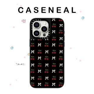 CASENEAL Cherry Bow Vỏ Điện Thoại Gương Chất Lượng Cao Thích Hợp Cho iPhone 17ProMax 17pro 17 air 16promax 16 15promax 15 14promax 13 13promax Ốp Lưng Cứng Chống Rơi Thời Trang