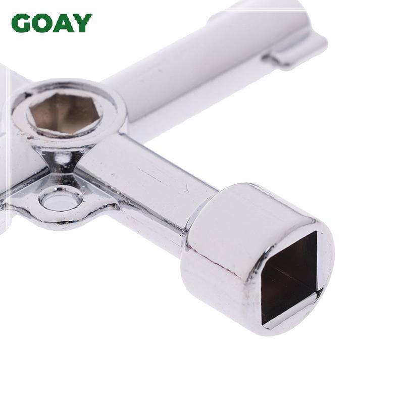 GOAY Chìa Khóa Tiện Ích 4 Chiều Cho Điện Nước Đồng Hồ Khí Hộp Tủ Mở Khóa VN