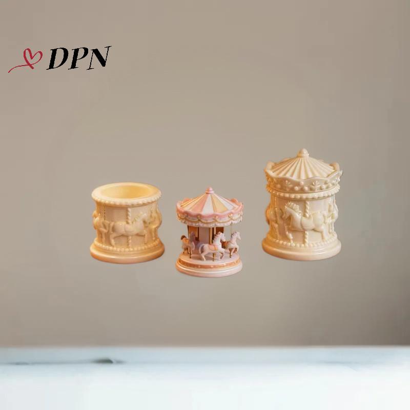 [DPN-t] 1 Chiếc Nhà Búp Bê Thu Nhỏ Carousel Mini Hộp Bảo Quản Mô Hình Nhà Búp Bê Phụ Kiện Cà Phê Hộp Bảo Quản Đồ Chơi Trang Trí Nhà Cửa Mới