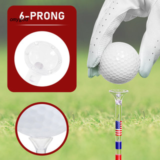 OMG Graffiti Golf Tee 20 Chiếc Tee Golf Không Thể Phá Vỡ 83mm Nhựa Có Thể Tái Sử Dụng Trong Suốt Với In Cờ Mỹ Giảm Ma Sát Bền Dài Phụ Kiện Golf Cho Mặt Mịn