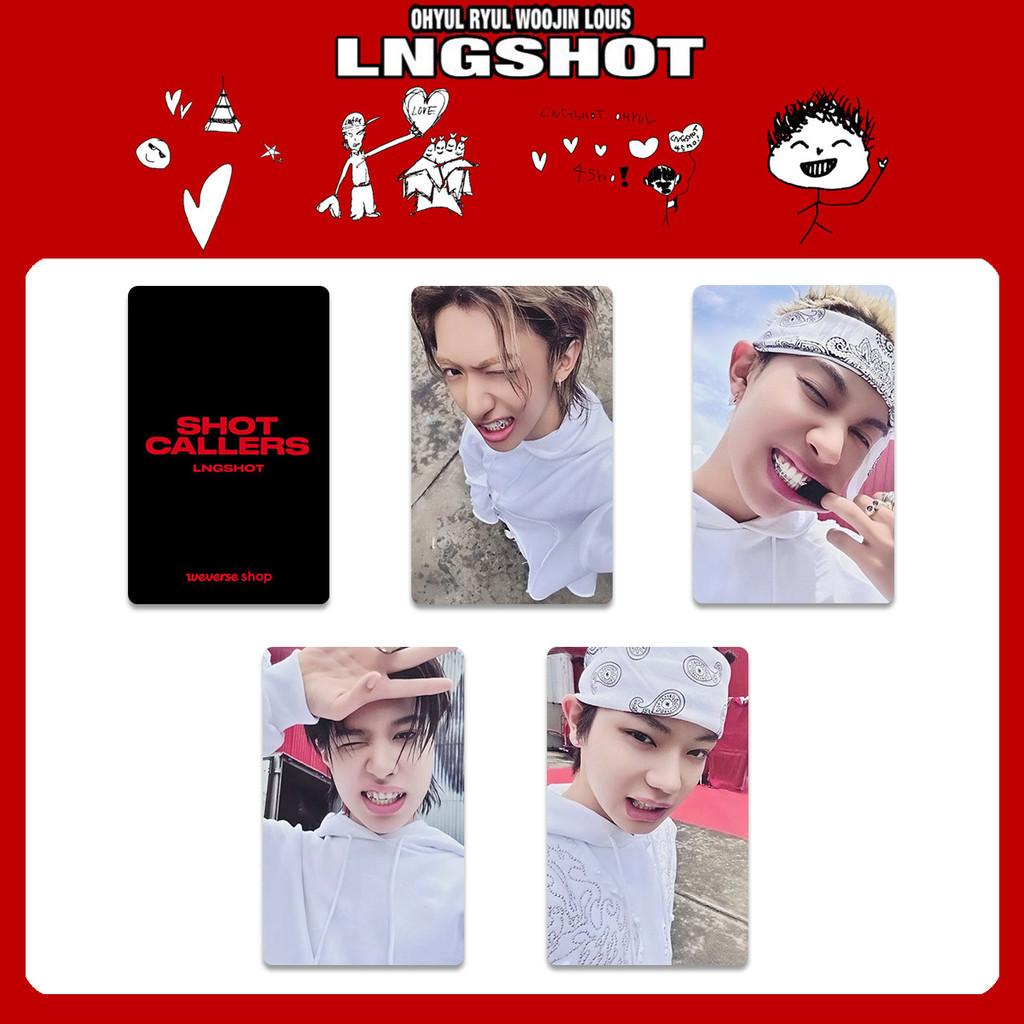 4 LNGSHOT SHOT CALLERS Album Photocards FANPLE Phát sóng Tuần