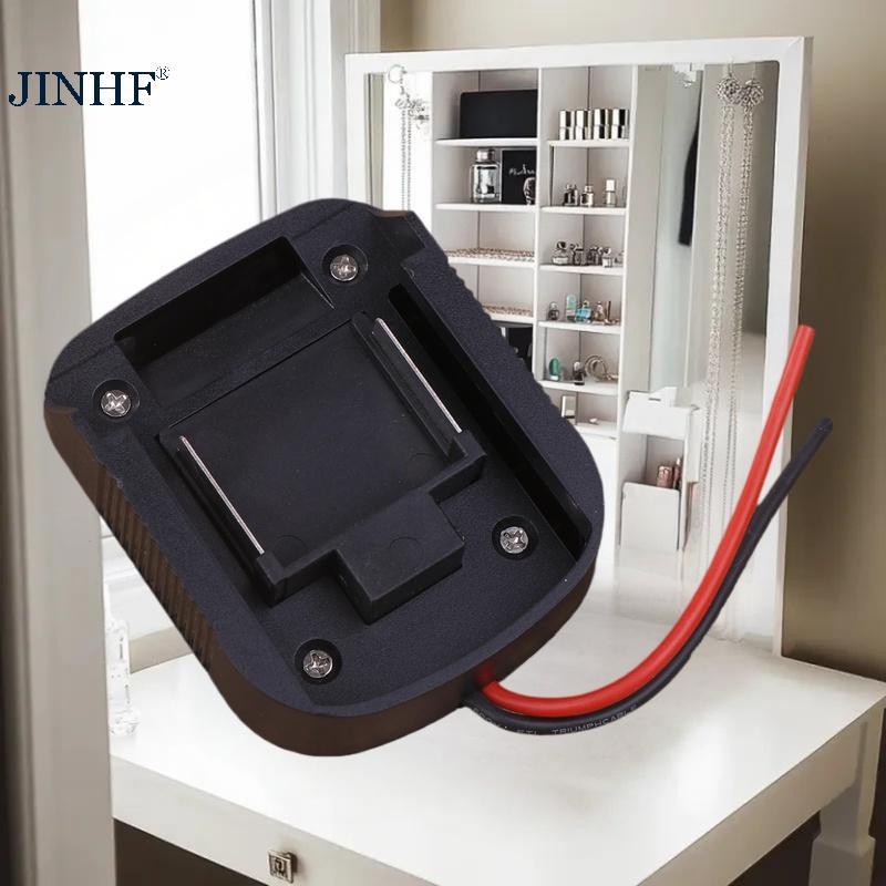JINHF Cho Makita 21V 18V Li-ion Pin DIY Pin Cáp Kết Nối Đầu Ra Bộ Chuyển Đổi BL1830 BL1840 BL1850 Cho Máy Khoan Điện HOT