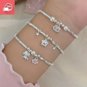 Vòng tay nữ phong cách thời trang mèo và ngôi sao, món quà tinh tế