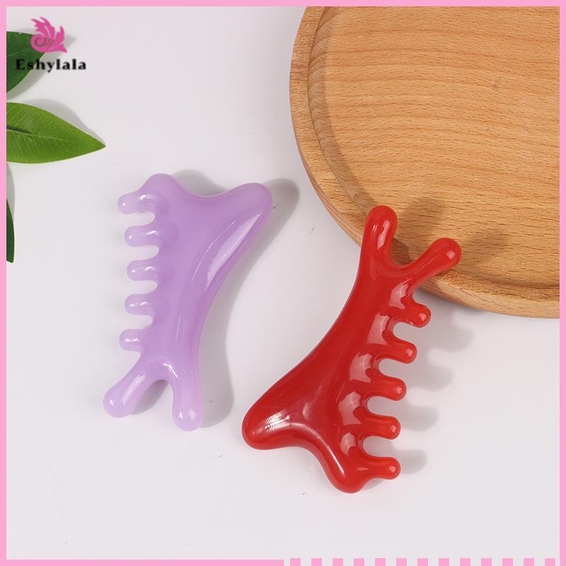 Eshylala Body Meridian Massageb Nhựa Năm Răng Rộng Trị Liệu Châm Cứu Tuần Hoàn Máu Chống Tĩnh Điện Mịn Tóc [MỚI]