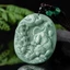Mặt Dây Chuyền Jadeite WoHu Tây Tạng Hình Rồng và Hổ, Phù Hợp Cho Nam Nữ theo Cung Hoàng Đạo