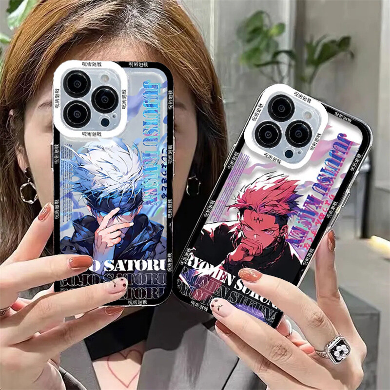 Ốp Điện Thoại Gojo Satoru Cho Redmi A5 Note 11 10 10S 9T 9 9S 8 12 Pro Max 11S 12S 9 10 4G Vỏ Jujutsu Kaisen Itadori Yuji Phim Hoạt Hình Chống Sốc Chất Lượng Cao Trong Suốt Thời Trang Vỏ TPU
