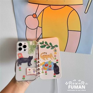Flip Book Ốp Điện Thoại Cho Huawei Nova 15 Ultra 14 13 12 9 SE 11 Pura 80 Pro Plus P60 P50 P40 P30 Pro Y6P 2020 Mate 30 Ốp Lưng Trong Suốt Hình Chim Dễ Thương Hoạt Hình Mèo Mềm Giá Đỡ