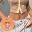 Nhẫn trang sức hình trái tim với đá pha lê zircon, phù hợp làm phụ kiện thời trang cho nữ