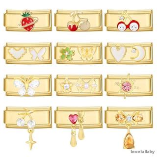 Mắt Quỷ Vàng Hình Bươm Bướm và Ngôi Sao với Nơ Mèo Anh Đào, Thép Không Gỉ, Dành Cho DIY Trang Sức