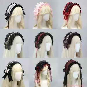 Băng đô ruy băng Gothic Halloween cho mũ nón dự tiệc