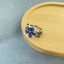 Nhẫn nữ cloisonné men hoa, phong cách nông thôn tươi mát với thiết kế silver droplet đa năng
