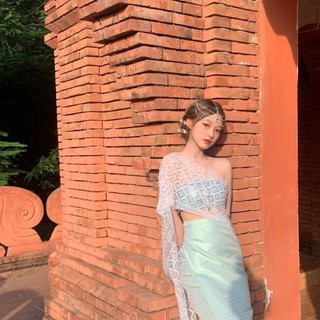 Khăn choàng sequin nữ sáng bóng, phù hợp chụp ảnh và trang phục chợ đêm