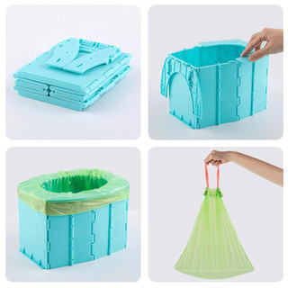 Di Động Gấp Nhà Vệ Sinh Có Thể Gập Lại Bồn Cầu Bồn Cầu Tiện Lợi Xô Vệ Sinh Cho Trẻ Em Trẻ Em Cắm Trại Đi Bộ Đường Dài Du Lịch