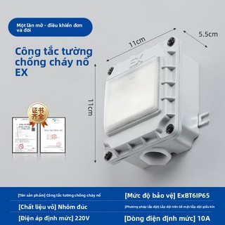 Công tắc chống cháy nổ Ổ cắm chống cháy nổ Loại 86 EX công nghiệp Chống cháy nổ hai mở ba mở năm @ -