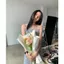Đầm hoa nhỏ cổ điển dành cho nữ Xuân Hè Eo hẹp Thiết kế dáng ôm hơn Váy dài voan kiểu Pháp