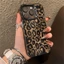 Vỏ điện thoại iPhone 16 Pro Max, mẫu vải hoa văn báo đốm cổ điển, phù hợp với Apple Watch Series 15, xu hướng 14, chống