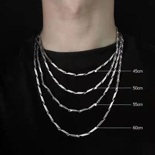 Phụ Kiện Thời Trang Nam Thép Titan Không Phai Màu, Đa Năng, Tinh Tế Mặt Dây Chuyền Hình Kim Cương Mặt Dây Chuyền Vòng Cổ