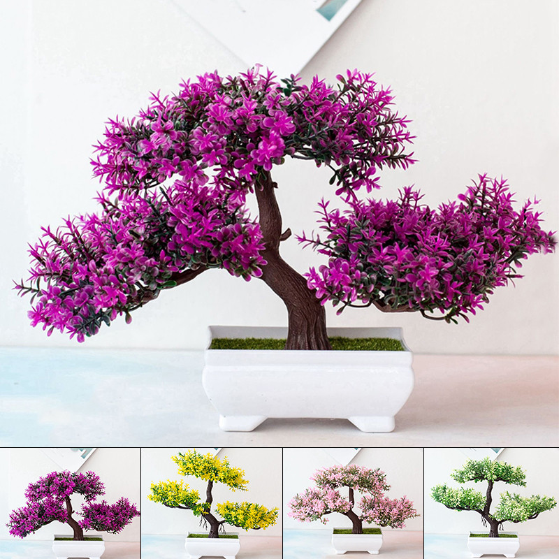 <cosyh>Artificial Pot Plant Display Fake Cabinets Indoor Outdoor Lifelike Pine tree