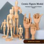 PWSSEND Sketch Mannequin, Có Thể Tạo Nhiều Kích Cỡ Nghệ Sĩ Manikin, Khớp Gỗ Có Thể Tháo Rời Di Động Hình Lòng Bàn Tay Mô Hình Trang Trí Nhà Cửa Vẽ Thực Hành Dụng Cụ