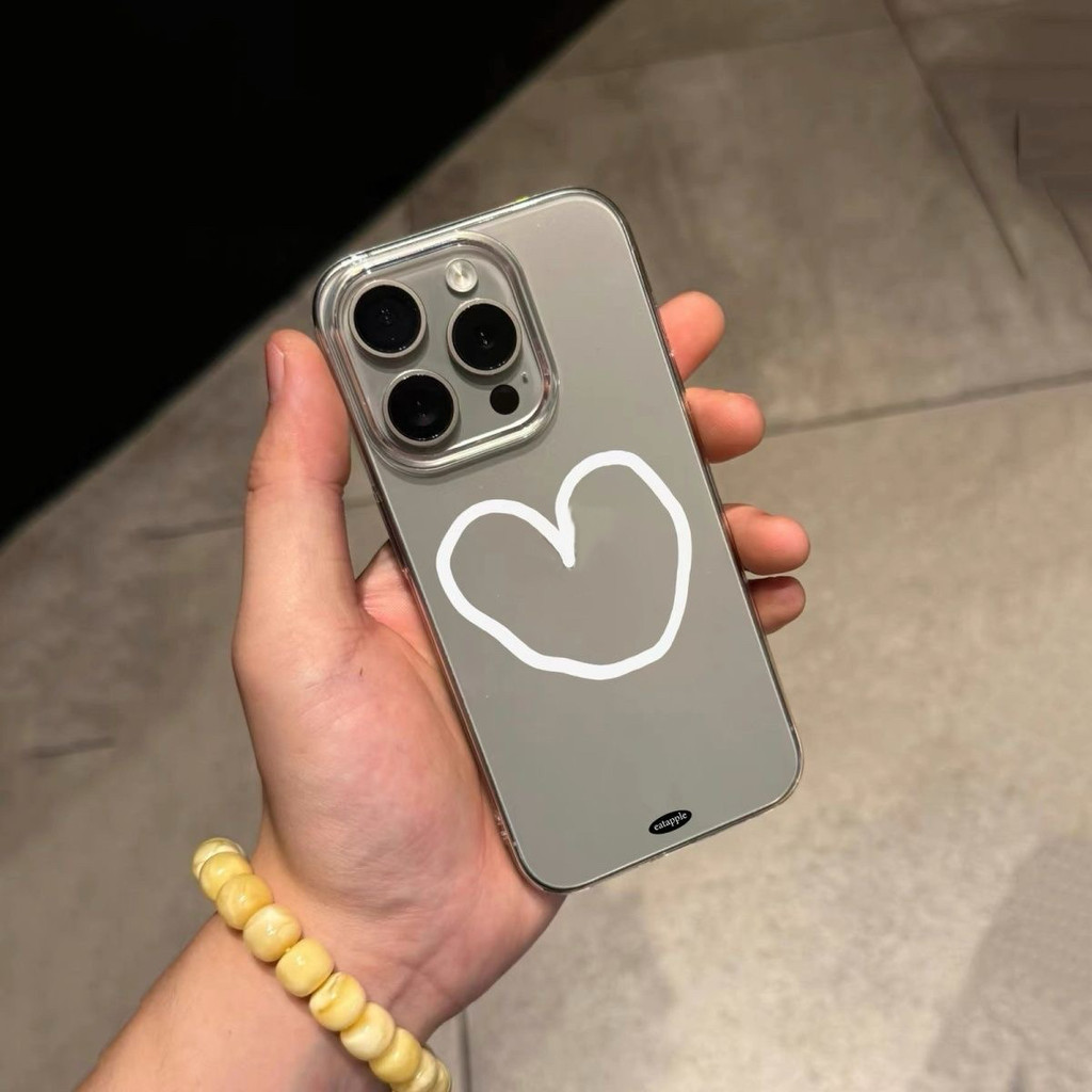 Keo dán mềm vẽ tay tình yêu thương ShouJiKe được áp dụng cho minh bạch iphone17/16/15promax / 14/13/12/11