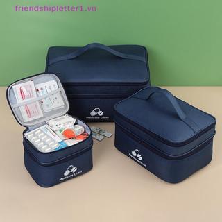 {FH Fashion} Bộ sơ cứu du lịch tại nhà Túi phân loại thuốc phân loại hai lớp Túi chống dịch bệnh bằng vải Oxford.