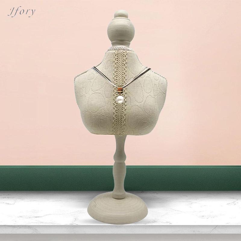 Jfory Vòng cổ trưng bày Bust Stand Móc treo trang sức Vòng cổ Giá đỡ cho dây chuyền