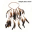 Mũ đội đầu dân tộc IAPPORTUNIA, Băng đô bộ lạc Ấn Độ sang trọng thủ công Boho, Hạt gỗ cổ điển Lông tua rua Phụ kiện tóc Băng đô Bohemian Lễ hội Gypsy