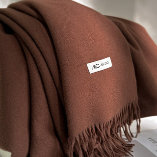 Khăn Lụa Gai Đơn Giản Giả Cashmere Ấm Áp, Phù Hợp Lễ Hội Mùa Xuân Và Thu Đông - Phong Cách Hàn Quốc
