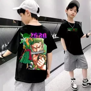 Dành Cho Trùm Trẻ Em Unisex cotton Làm ZORO Streetwear 2 Áo Phối Đẹp Dùm